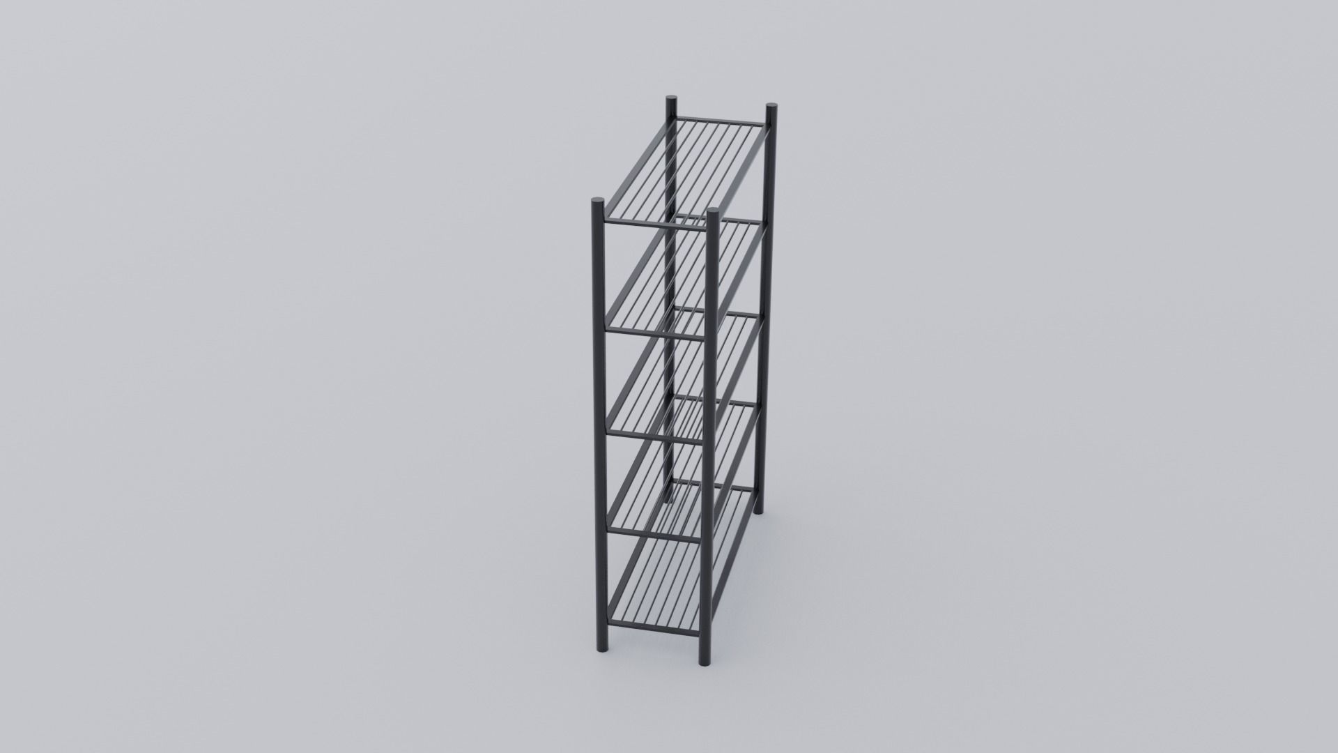 Wire shelf 3D model_1