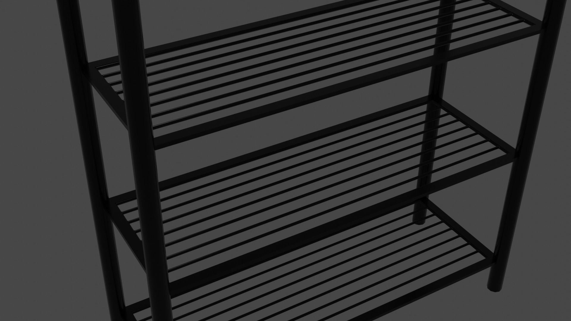 Wire shelf 3D model_4