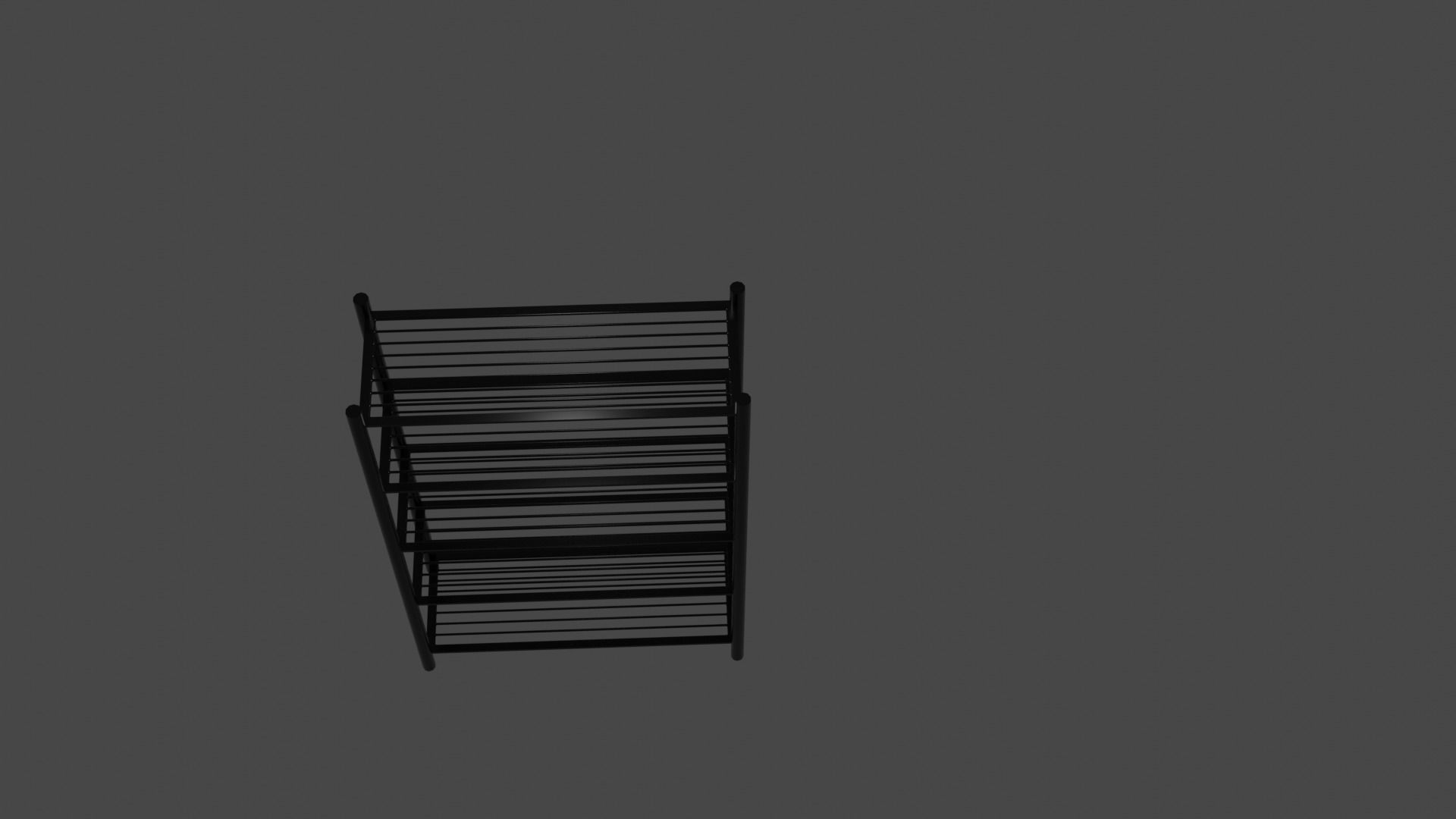 Wire shelf 3D model_6