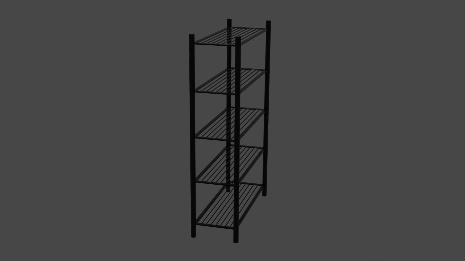 Wire shelf 3D model_3