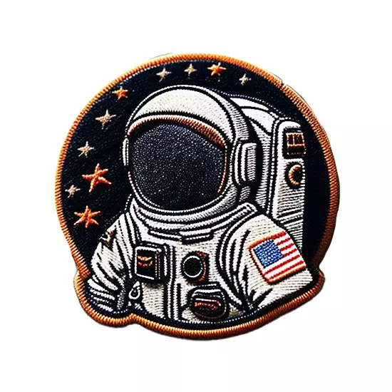 Astronaut embroidered patch v11 Texture_0