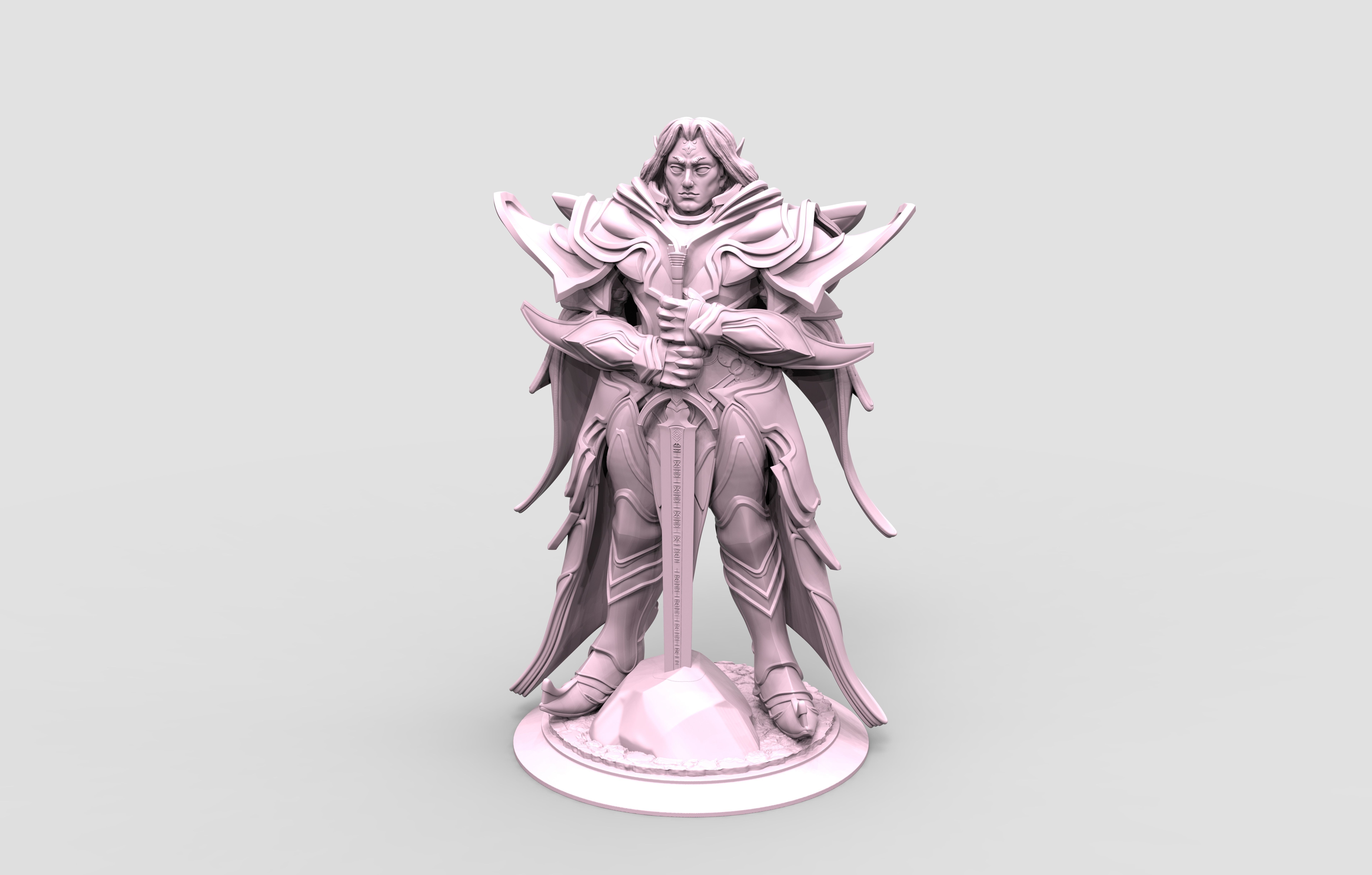 Eoin Elf Paladin 3D print model_2
