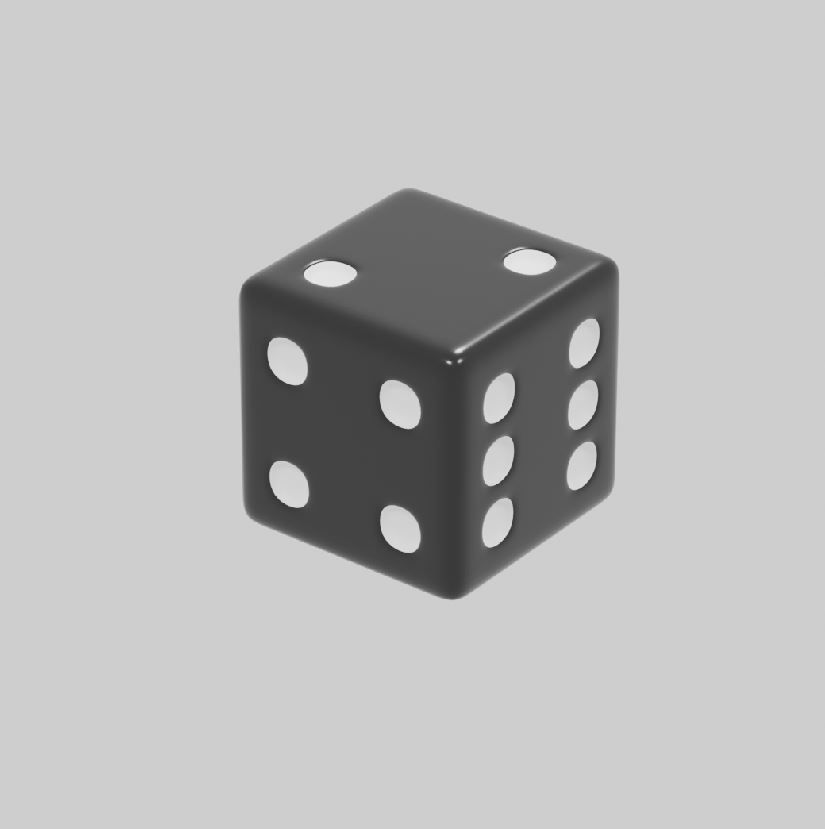 Printable Dice 3D model 3D printable | CGTrader