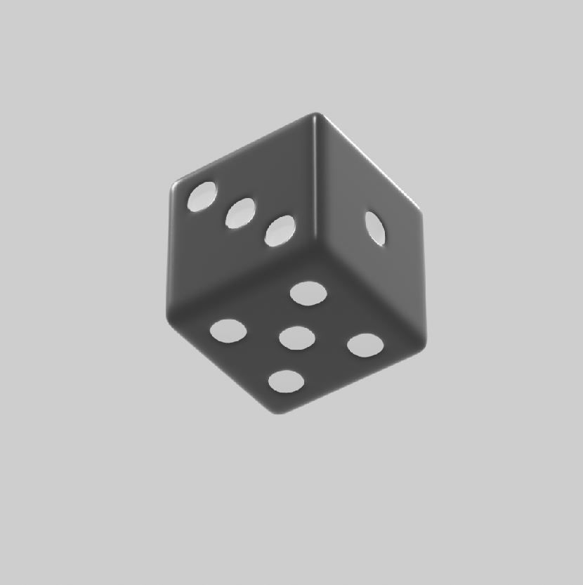 Printable Dice 3D model 3D printable | CGTrader