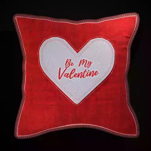 Be Mine Valentine Pillow Low-poly 3D model