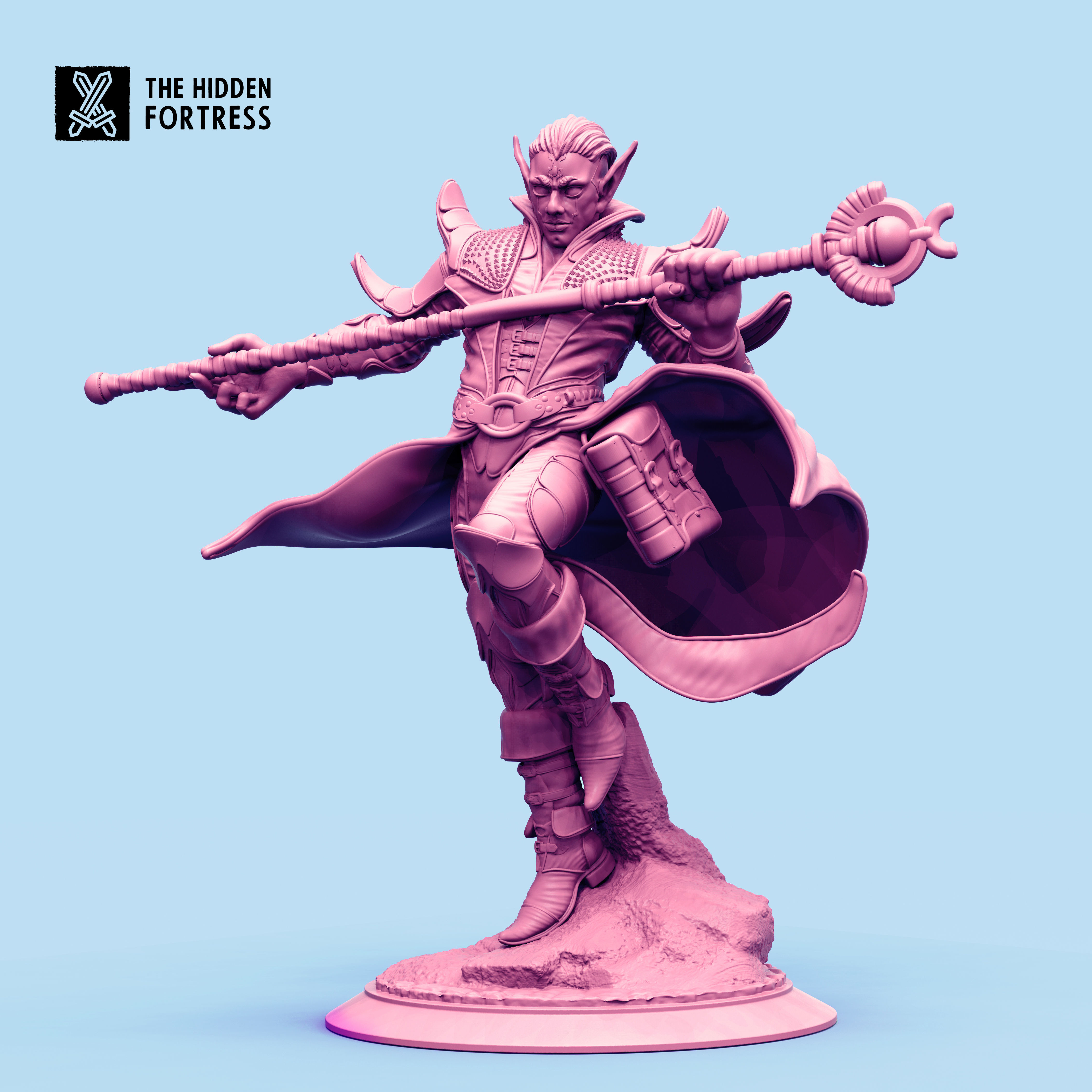 Alerond Elf Mage 3D print model_1