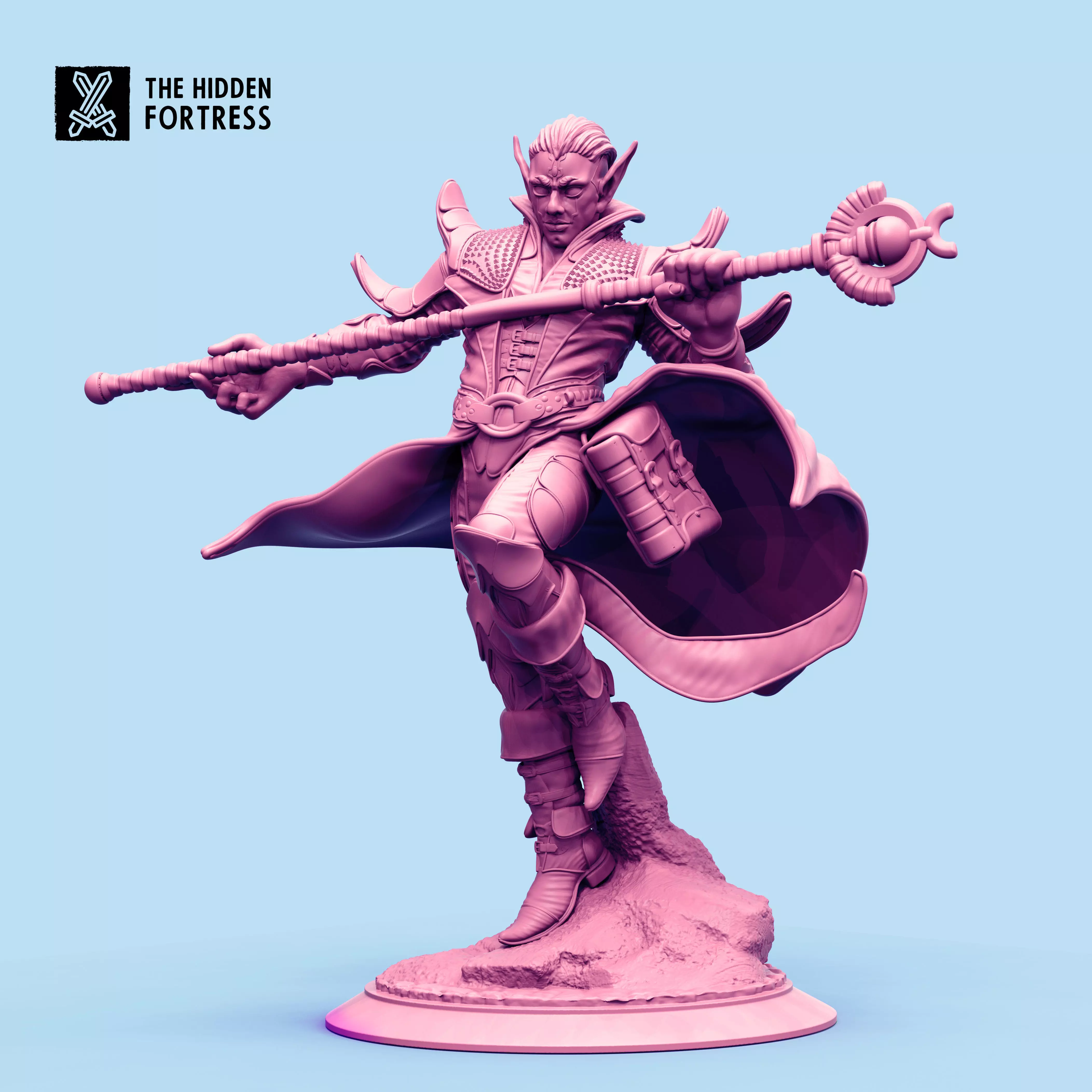 Alerond Elf Mage 3D print model_0