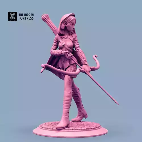 Elf Female Ranger Miniature