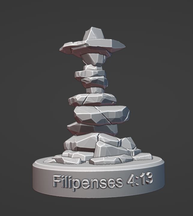 Todo lo puedo en Cristo - SUD - monticulos 3D print model_3