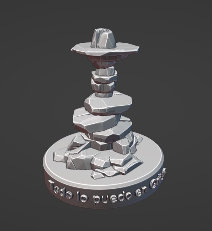 Todo lo puedo en Cristo - SUD - monticulos 3D print model_4