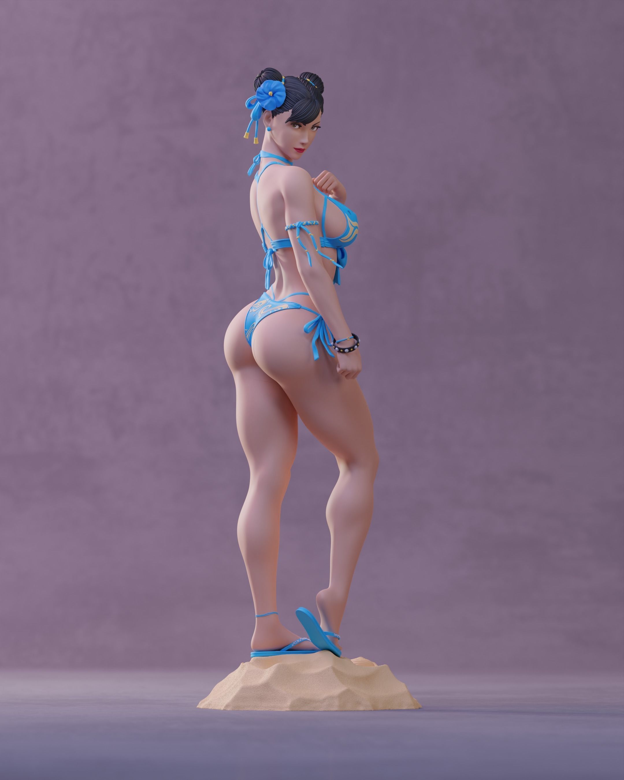 Chun-Li Bikini 3D print model_0