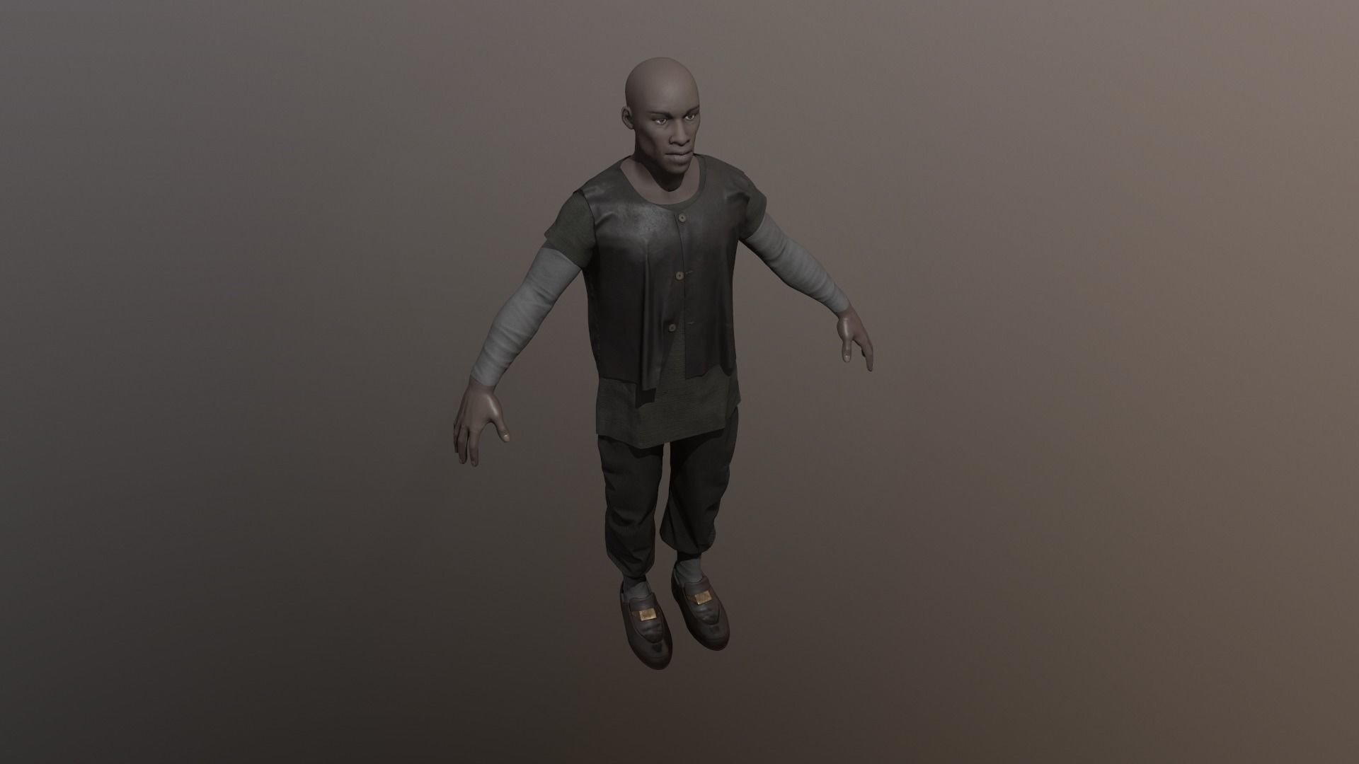 Medieval Village Character 3D model_13