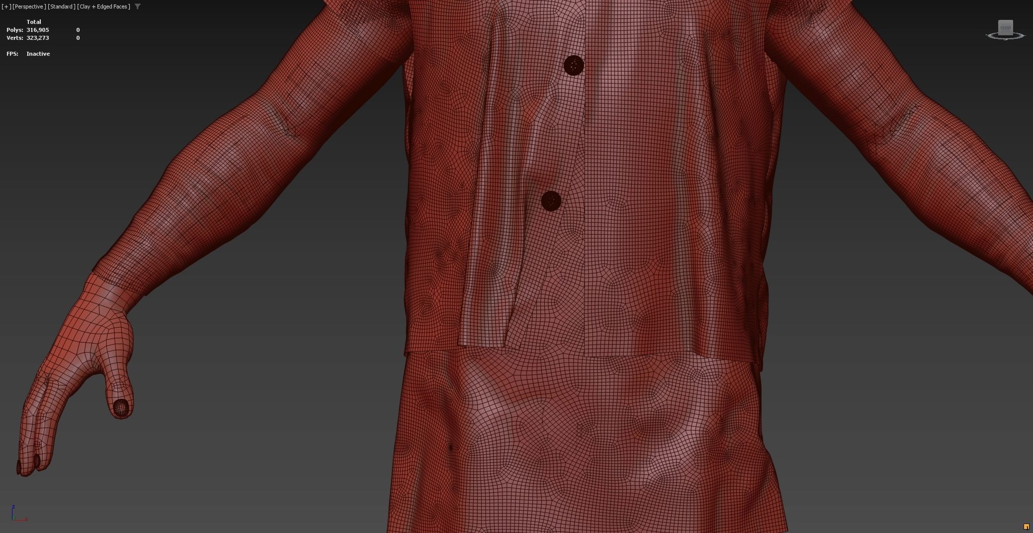 Medieval Village Character 3D model_23