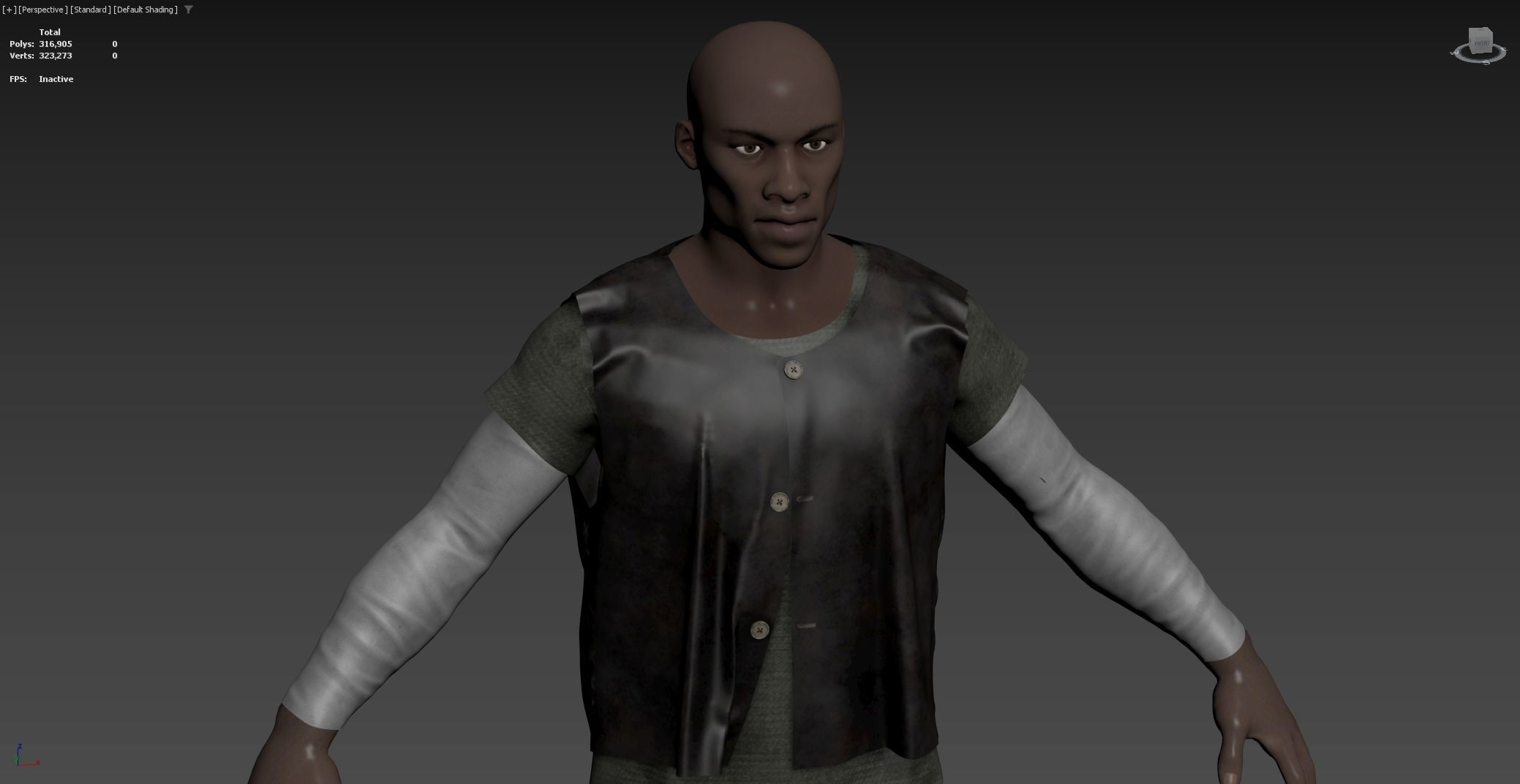 Medieval Village Character 3D model_18