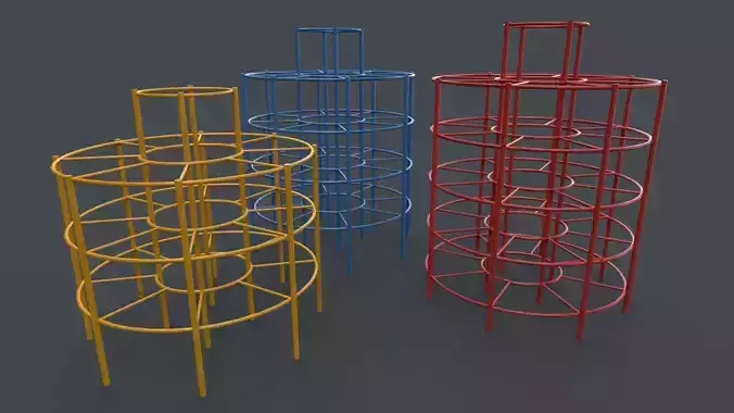 PBR Outdoor Playground Steel Climbing Bars B