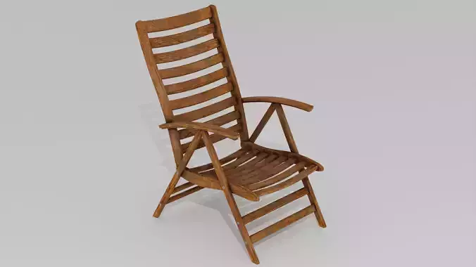 Wooden armchair 02