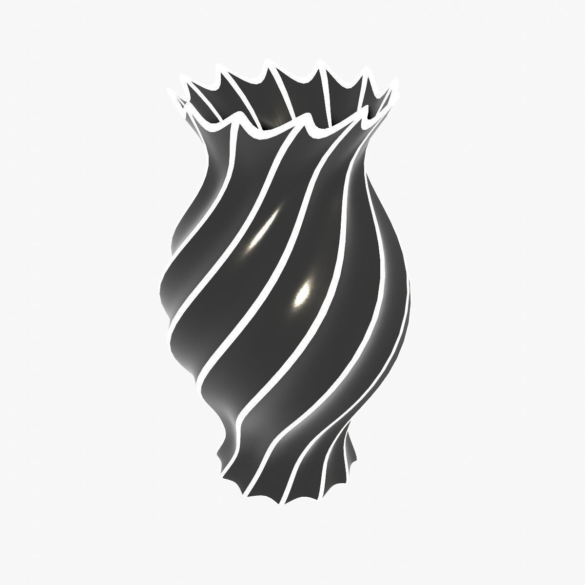 Vase porcelain 4 3D model_1