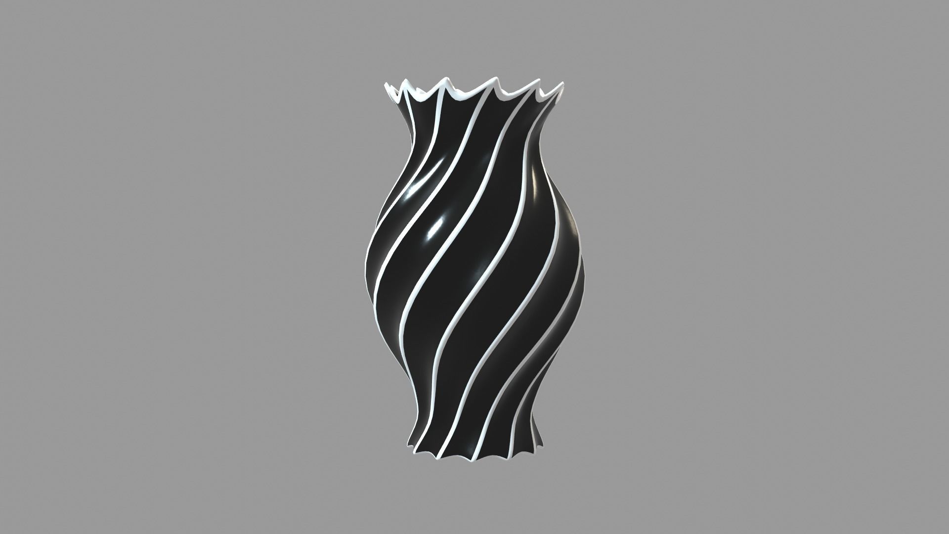 Vase porcelain 4 3D model_8