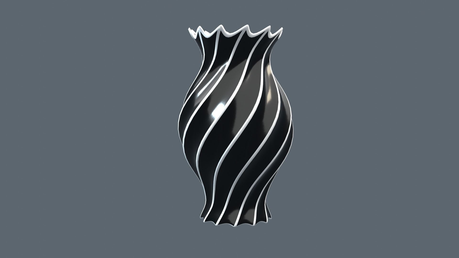 Vase porcelain 4 3D model_30