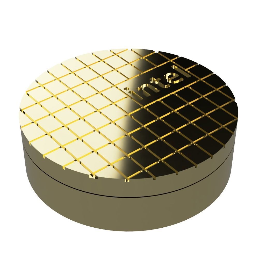 Intel wafer storage box gaming decor  3D print model_1
