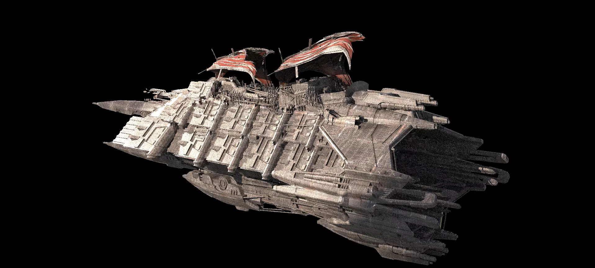 Hutt Desert Sail Barge carrier 2  3D model_0