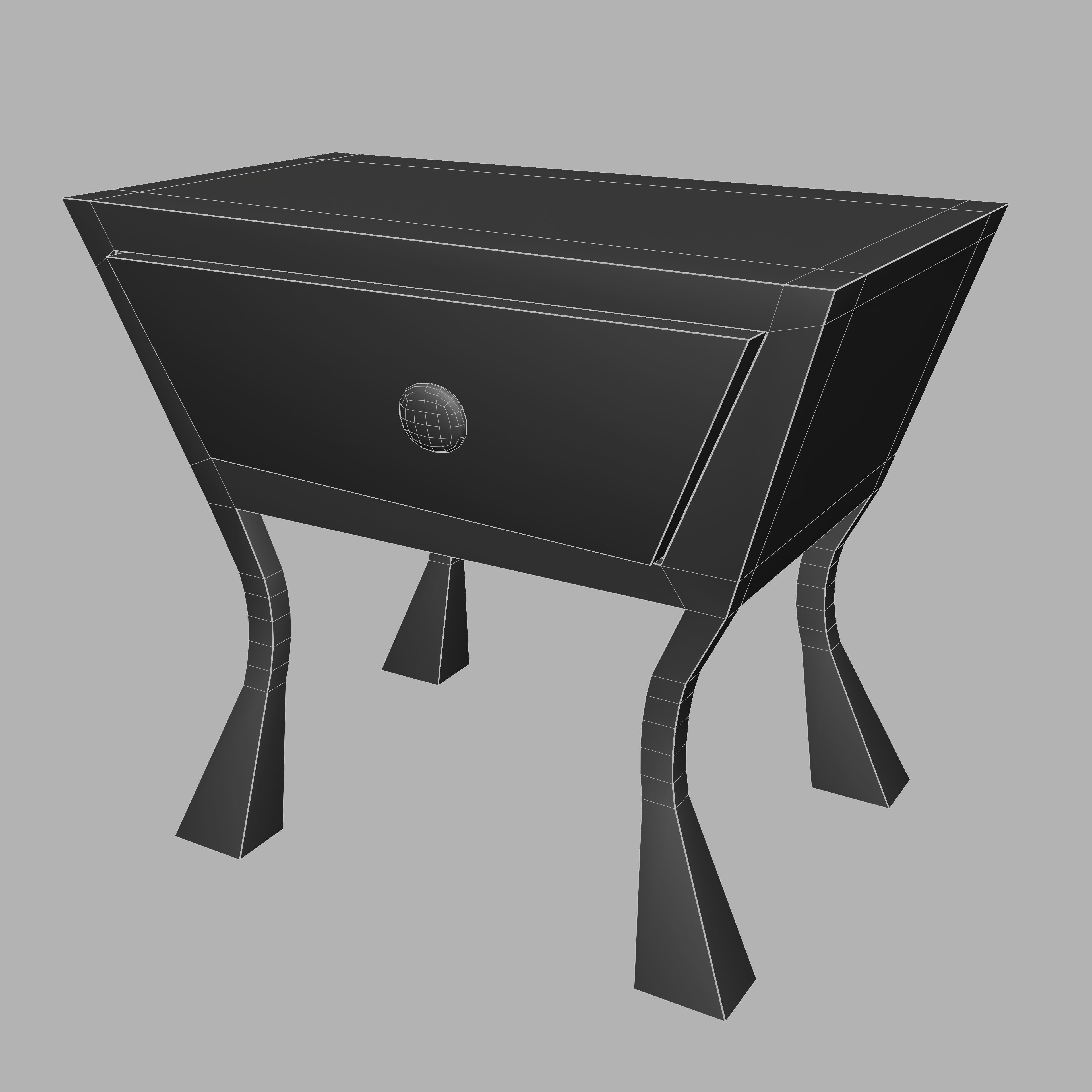 Stylized End Desk 3D model | CGTrader