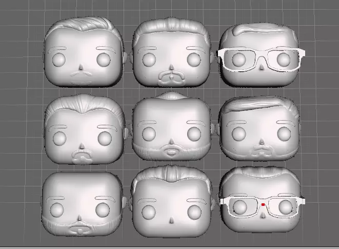 Funko cabezas boys 3D model_0