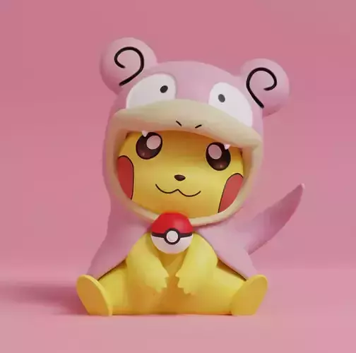 Pokemon - Pikachu Slowpoke Cosplay 