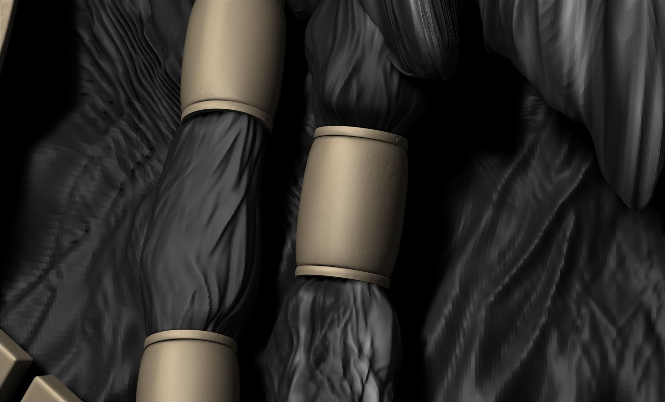 Black Krrsantan armor for cosplay 3D print model_5