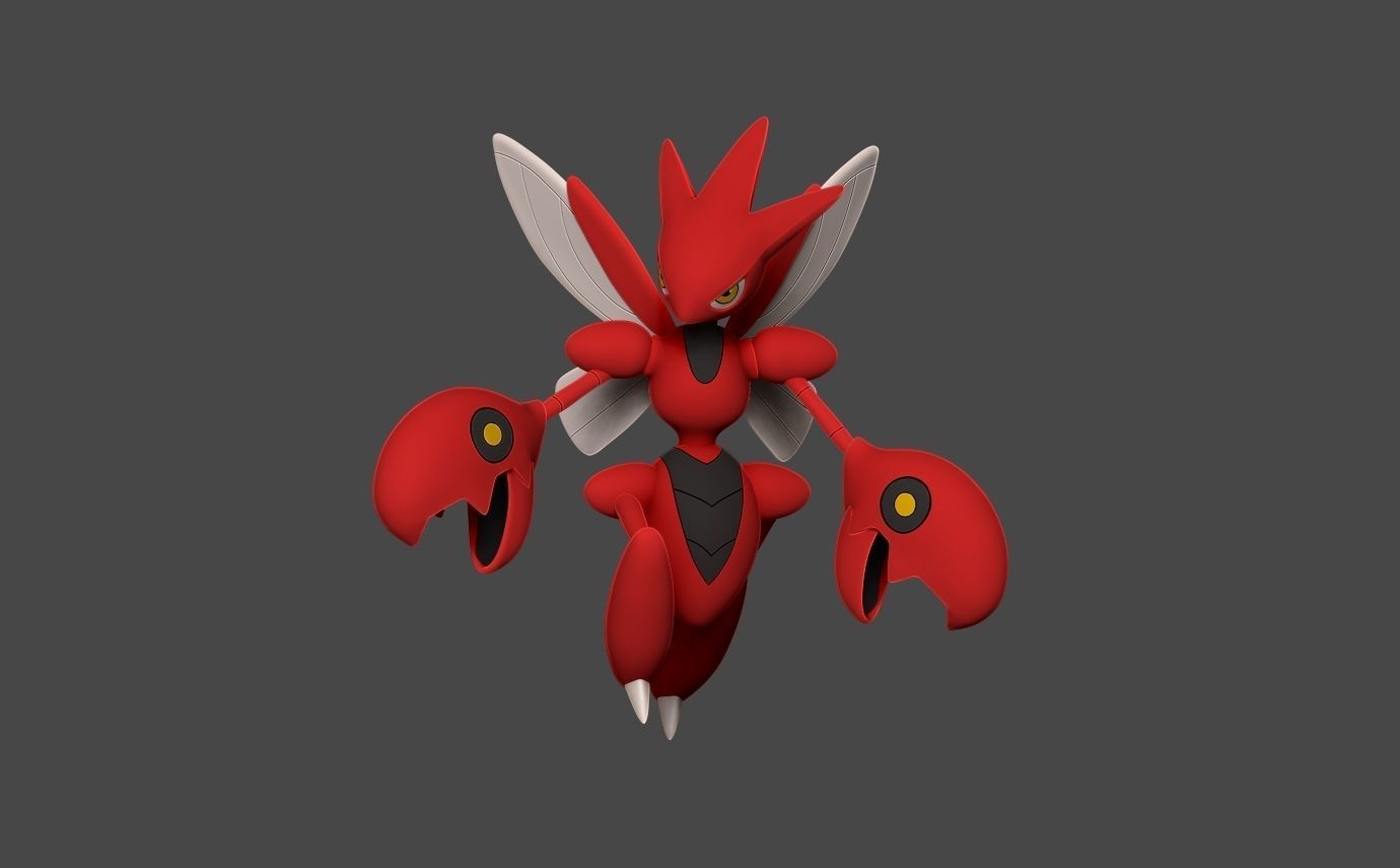 Pokemon scizor 3D print model_1