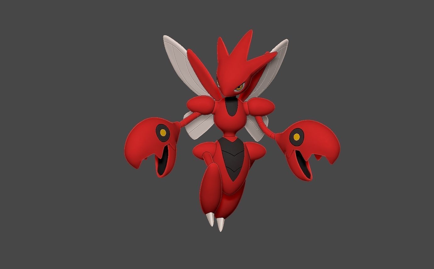 Pokemon scizor 3D print model_2