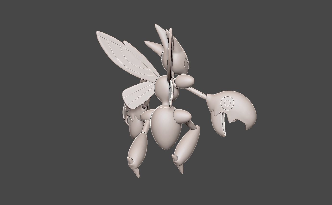 Pokemon scizor 3D print model_11