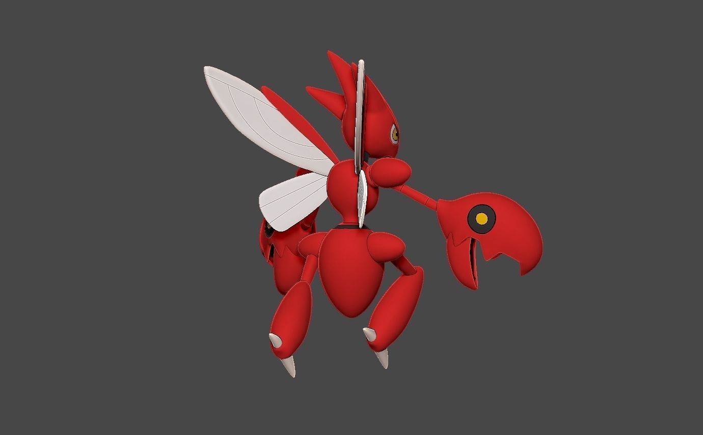 Pokemon scizor 3D print model_10