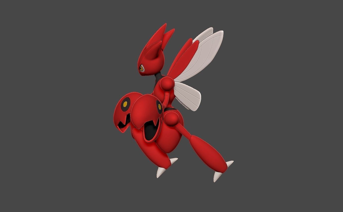 Pokemon scizor 3D print model_4