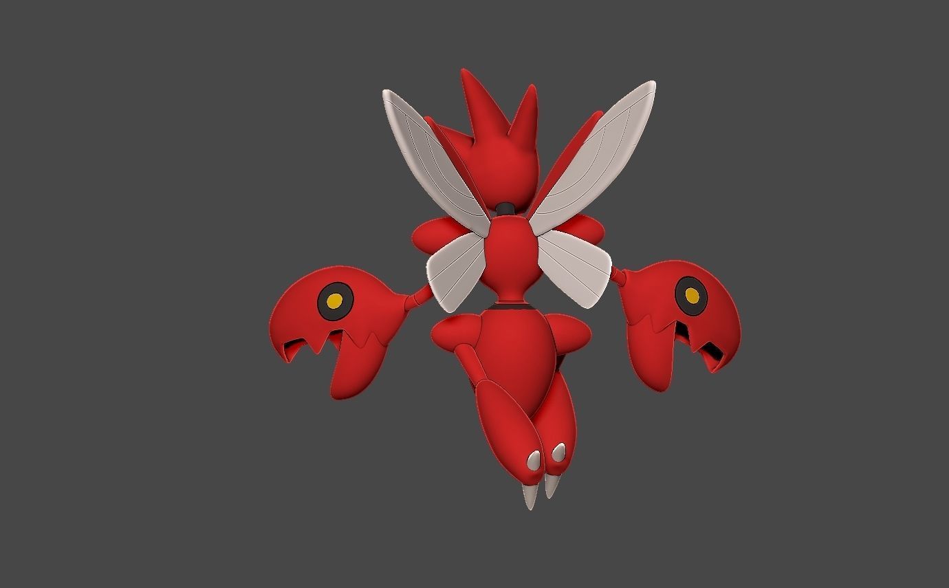 Pokemon scizor 3D print model_12