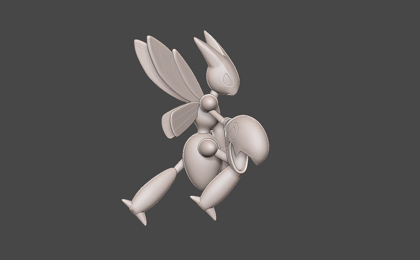 Pokemon Scyther evolution pack 3D print model_15