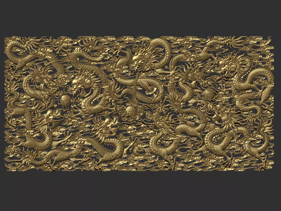 Nine Dragons 3D print model