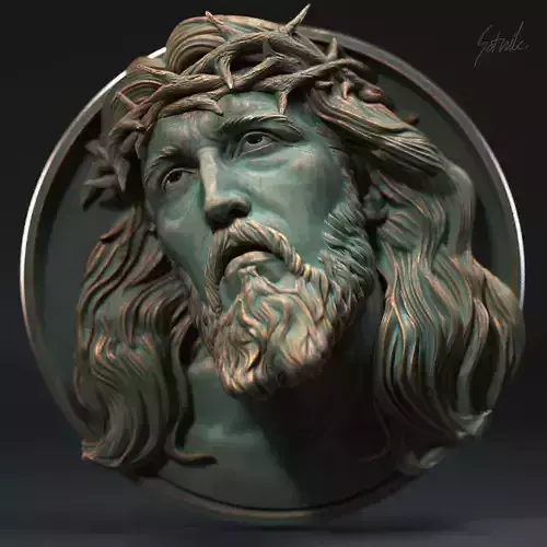 Jesus Relief 09 3D print model