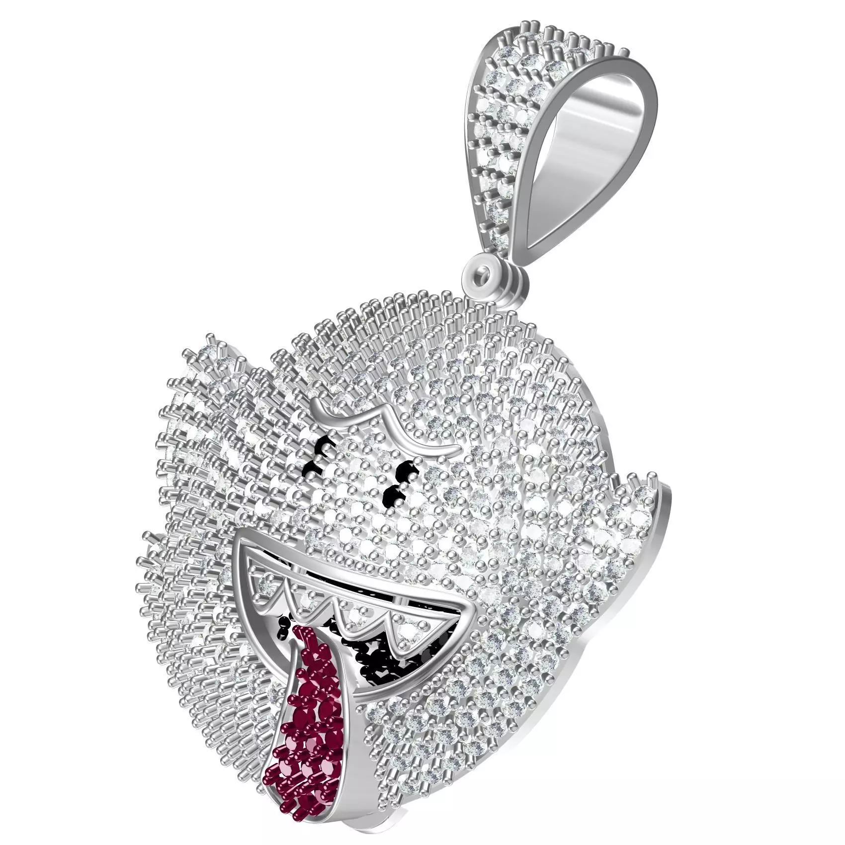 Mario Ghost Diamond Pendant 3D print model