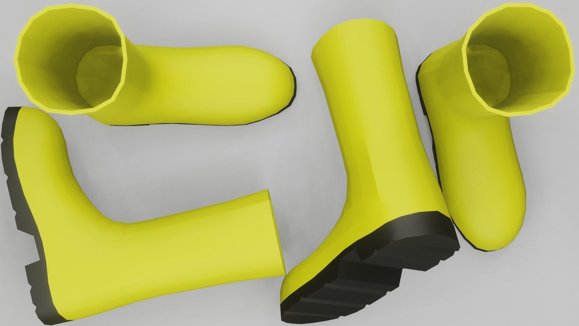 Low poly shoes free Free low-poly 3D model_11