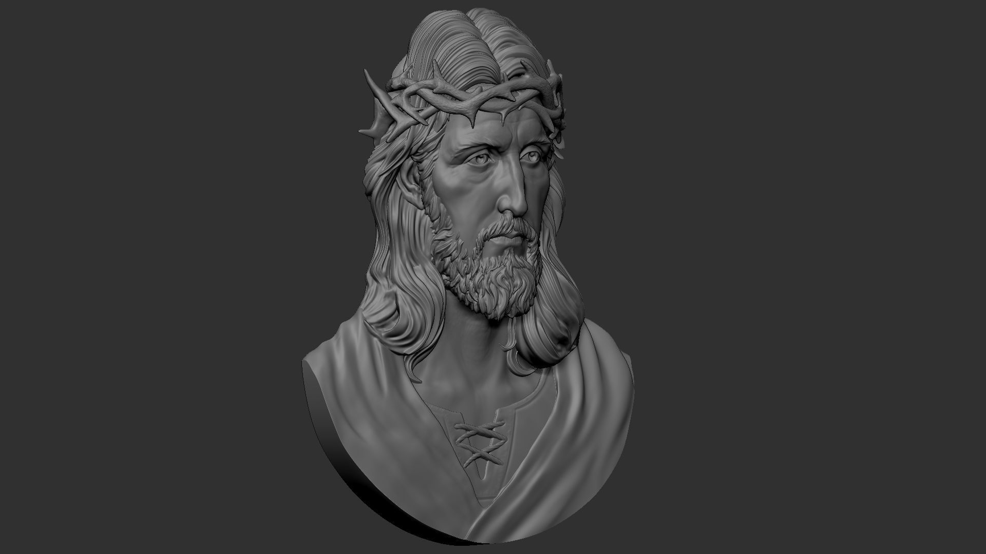 Jesus Relief 10 3D print model_3