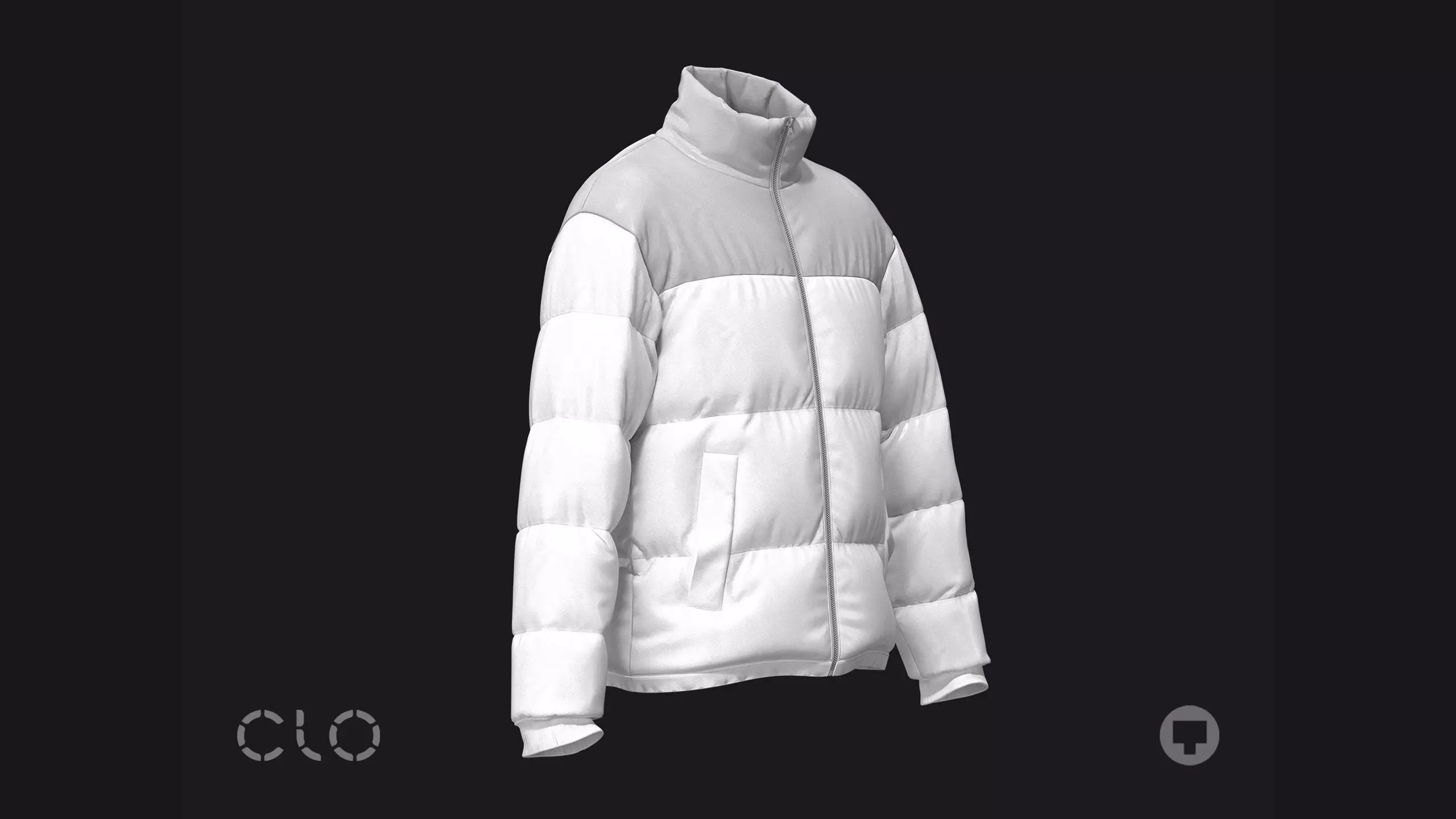 BASIC MALE DOWN JACKET mv2 highpoly 3D model