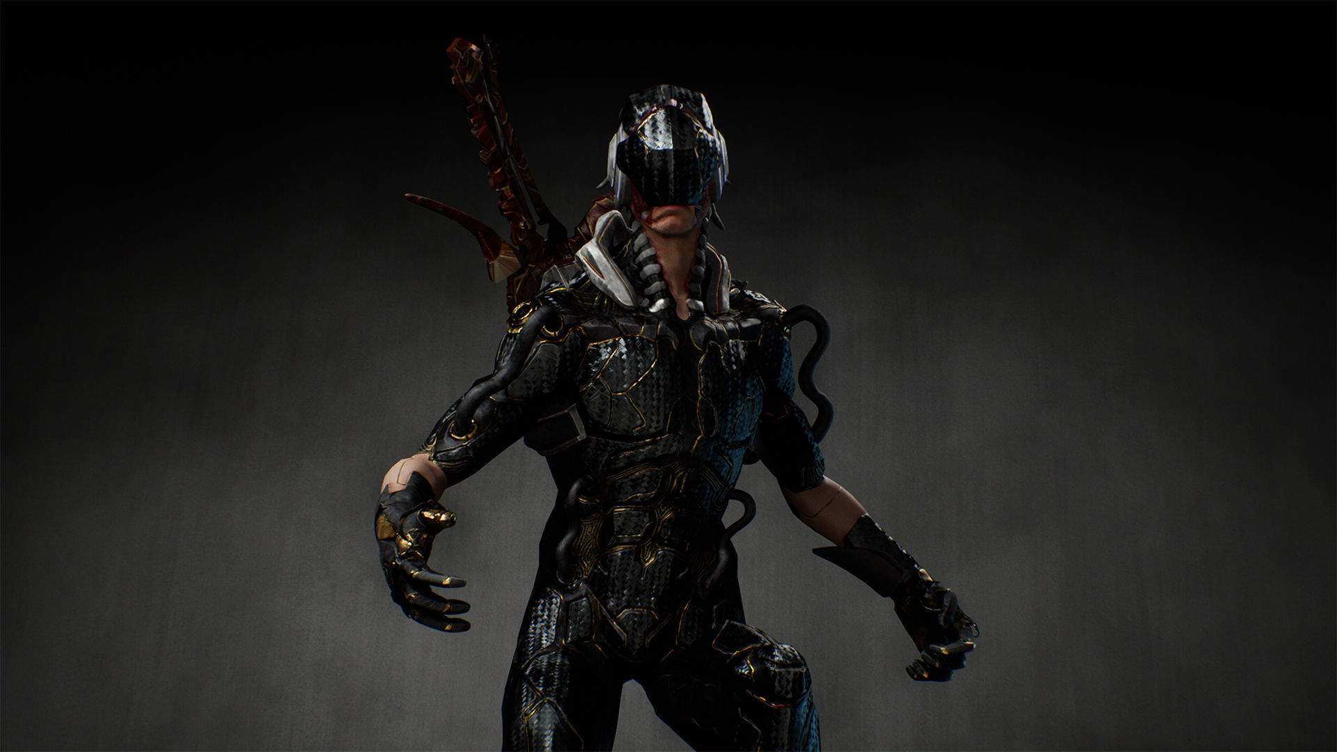 Biochemical Monster 05 Low-poly 3D model_3