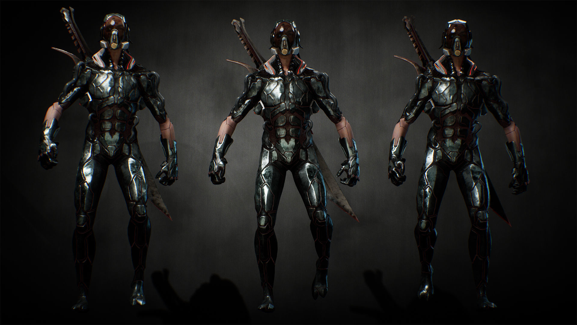 Biochemical Monster 05 Low-poly 3D model_8