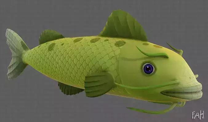 Fish V10 Low-poly 3D model