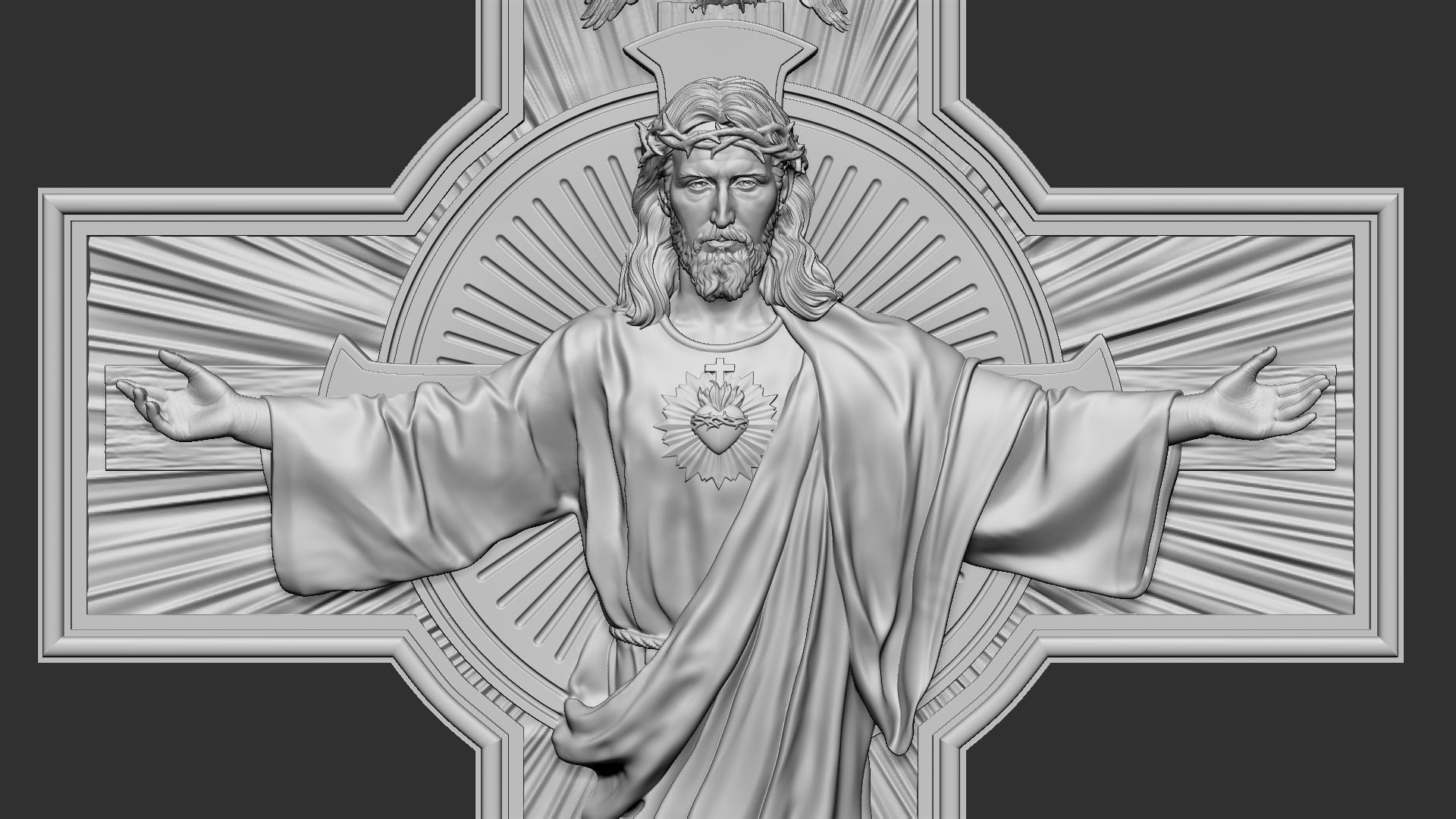 Jesus Cross 03 3D print model_10