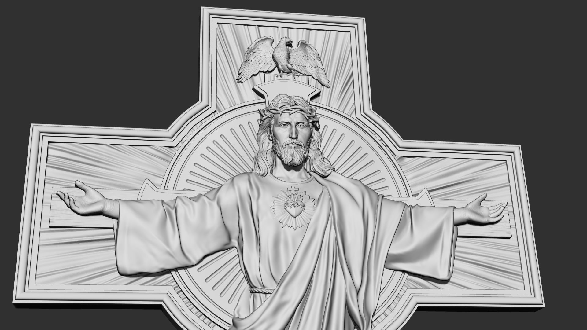 Jesus Cross 03 3D print model_11