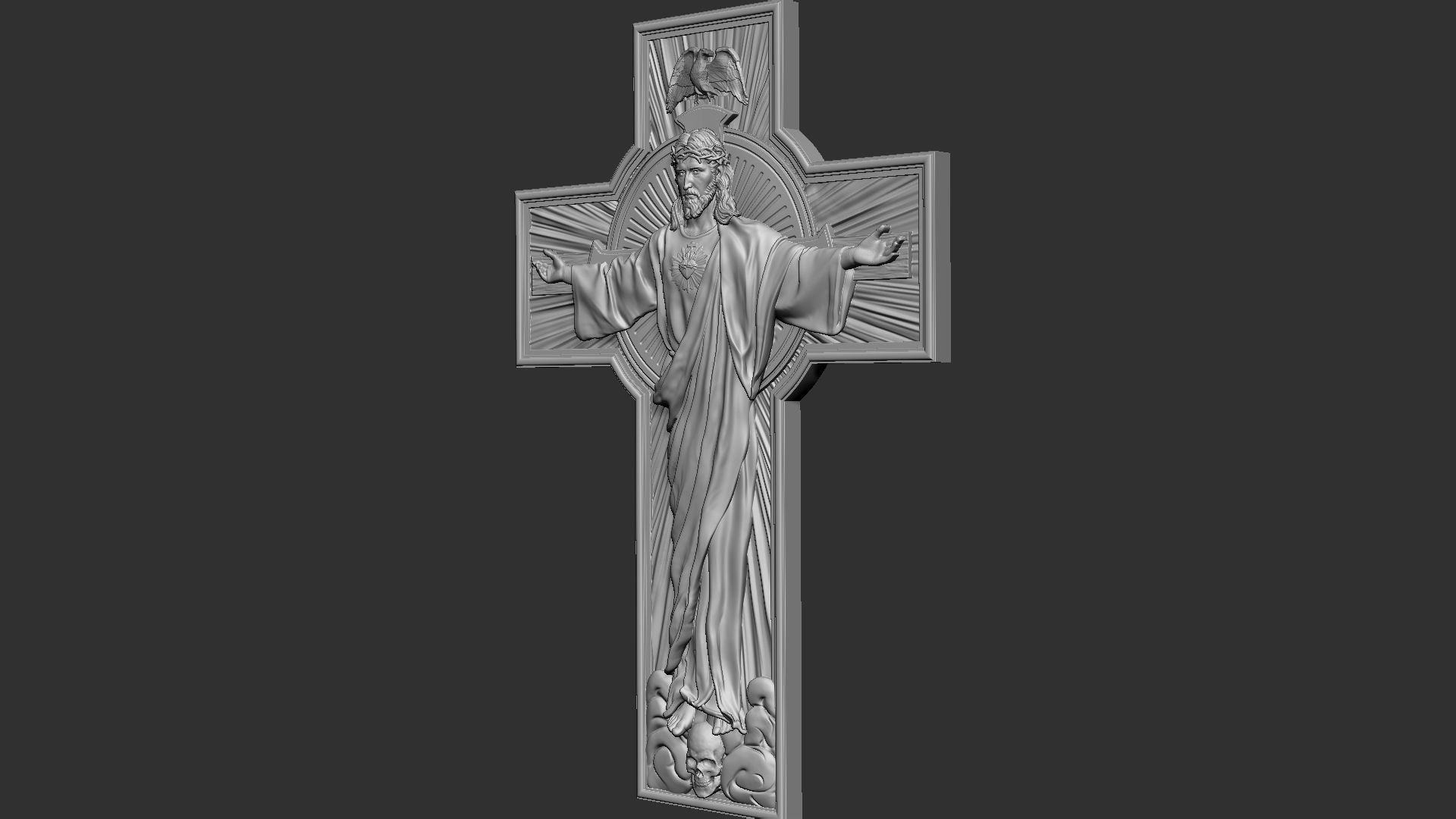 Jesus Cross 03 3D print model_19