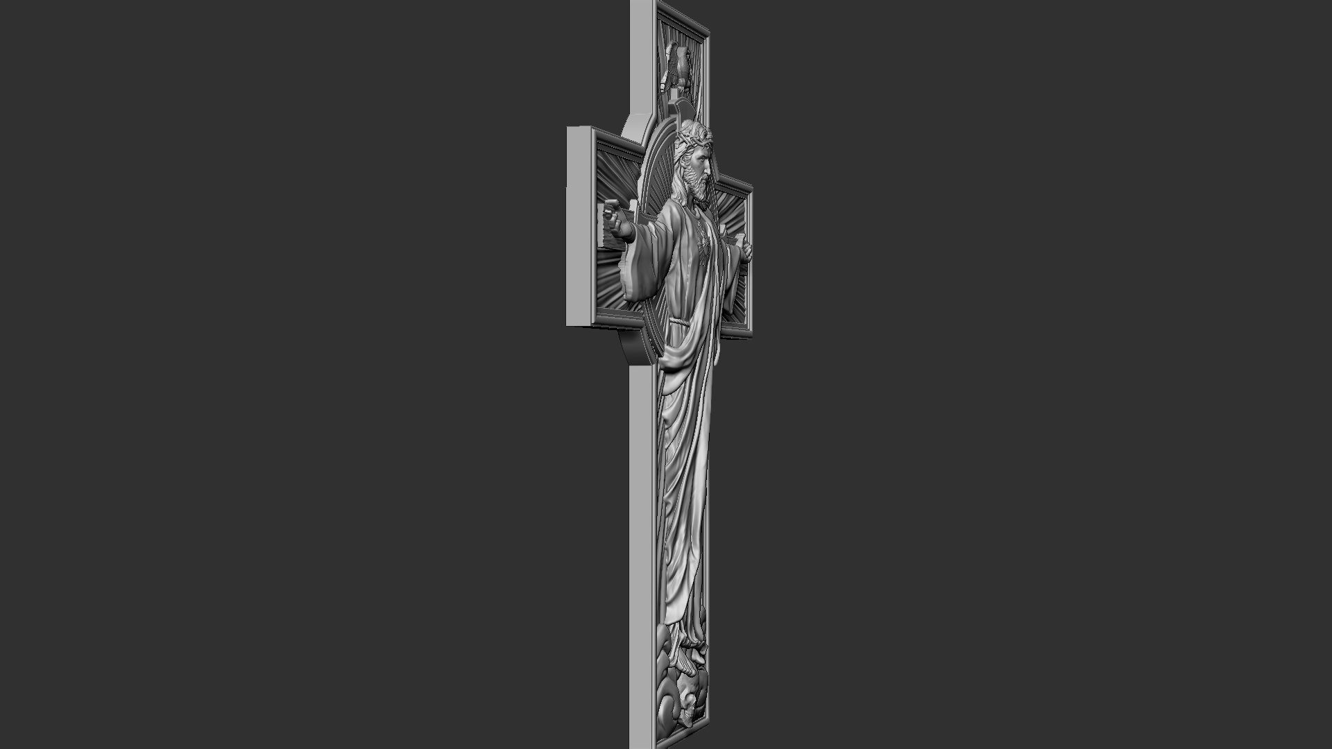 Jesus Cross 03 3D print model_6
