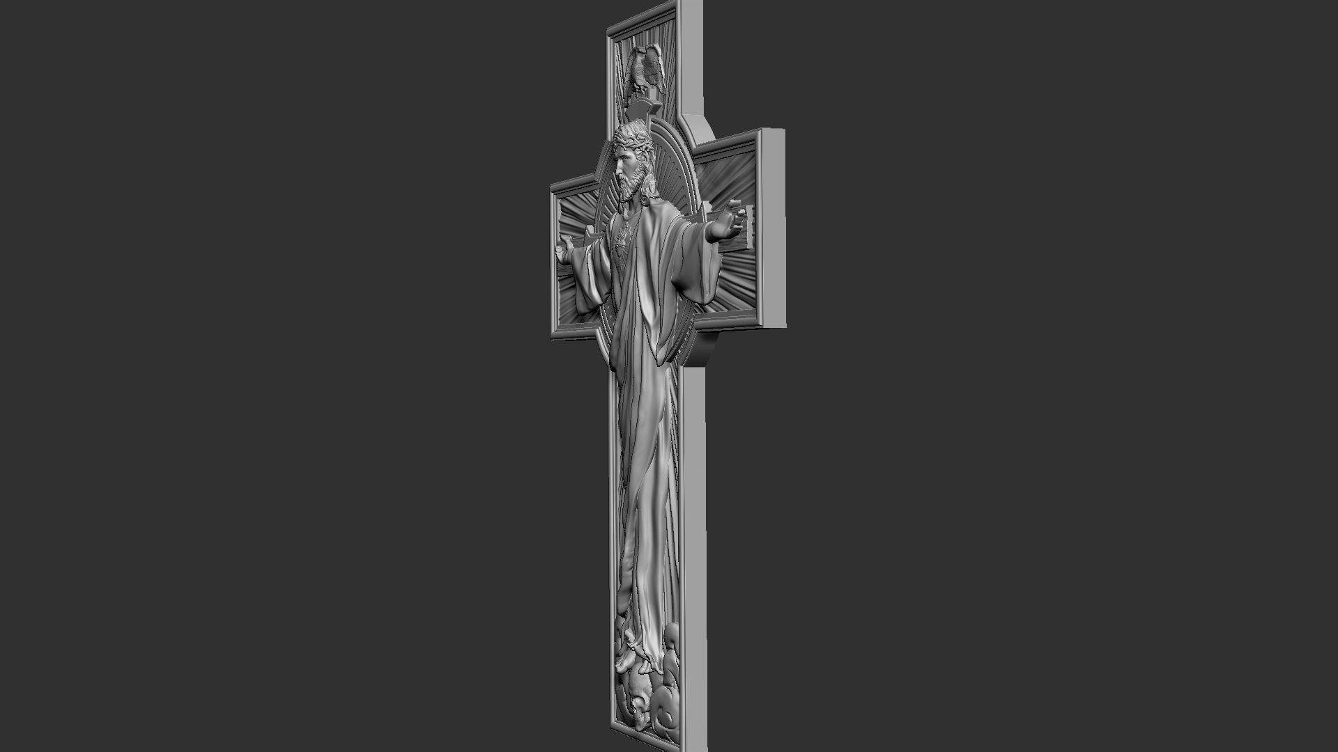 Jesus Cross 03 3D print model_20